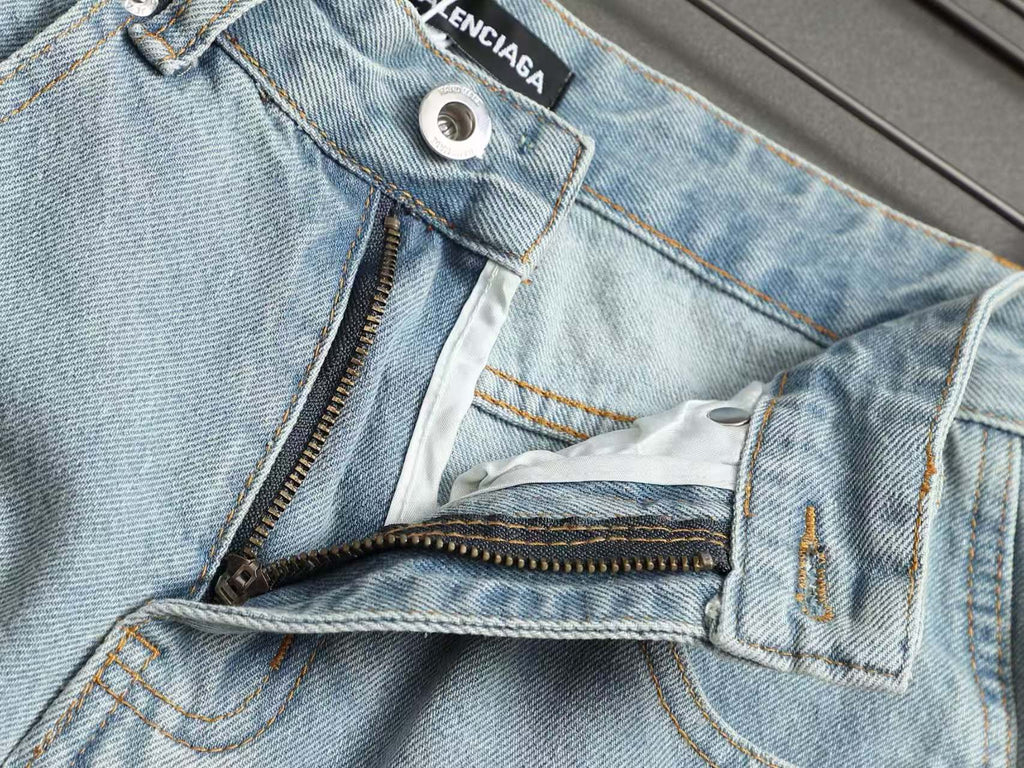 New denim shorts