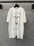 Short sleeved T-shirt with letter pattern