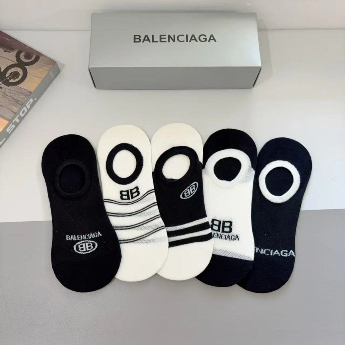 New short tube boat socks