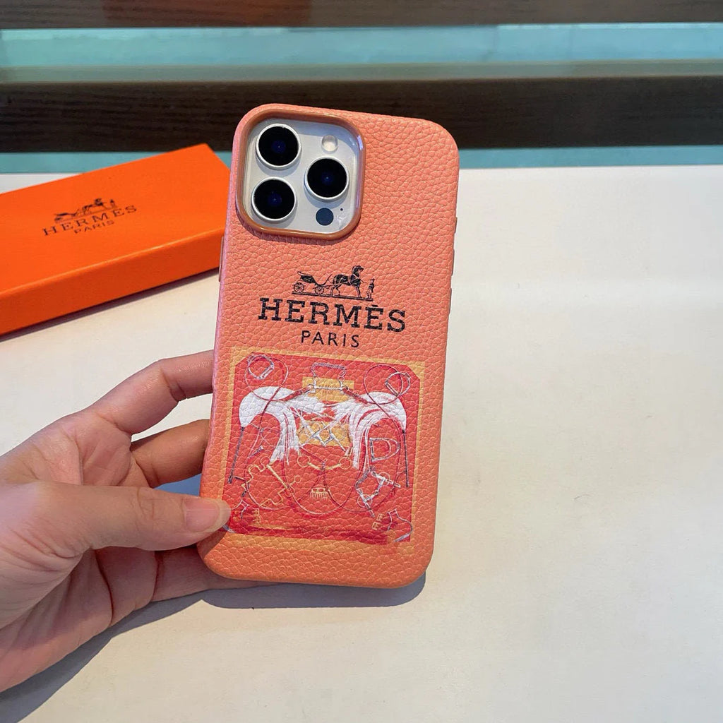 All inclusive lychee patterned phone case