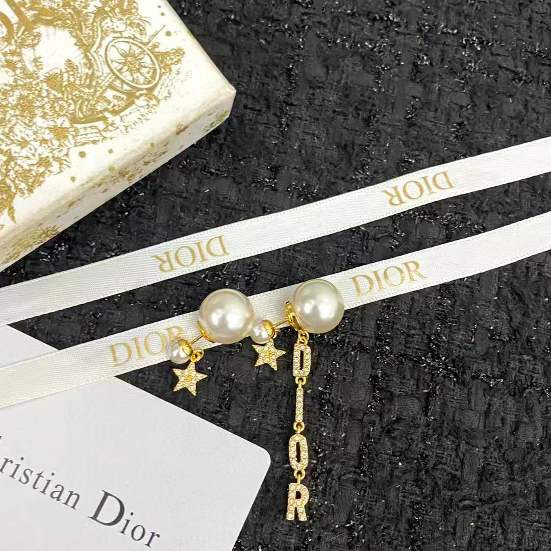 New Star Pearl Earrings