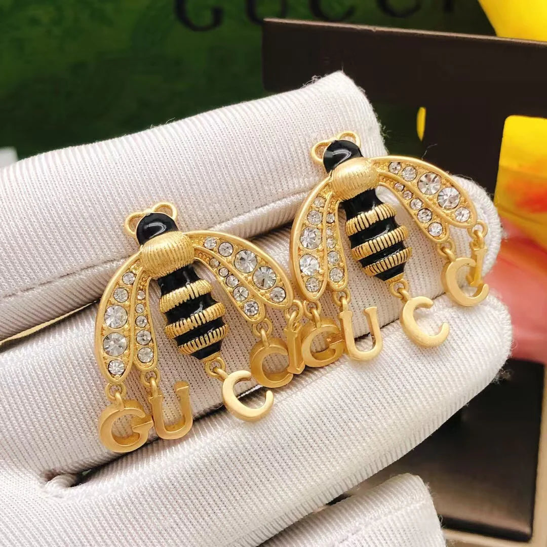 New bee earrings