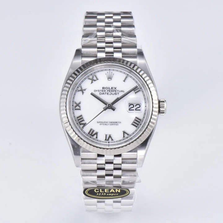 C-Factory - White - Silver 904L Steel- Automatic - 41mm/36mm