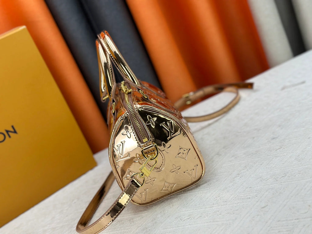 Rose gold handbag