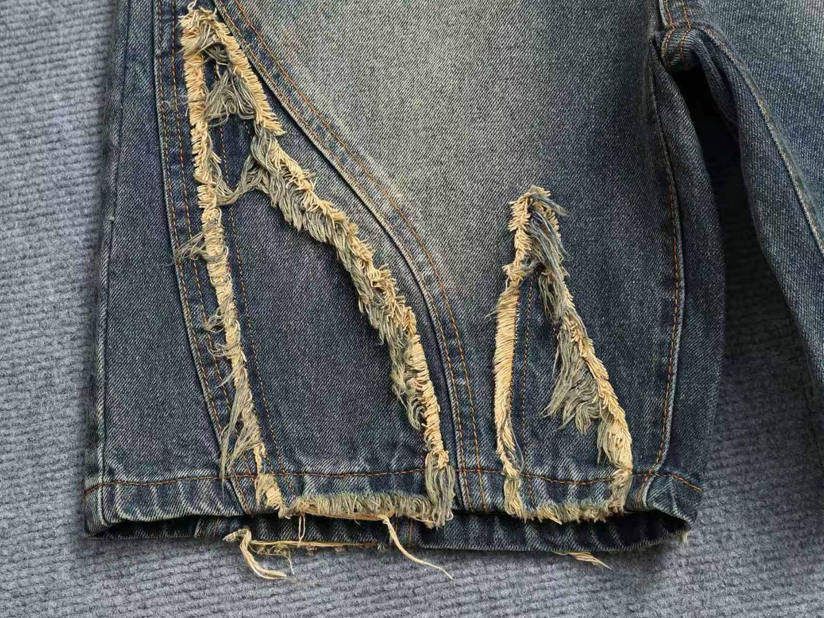 New denim shorts