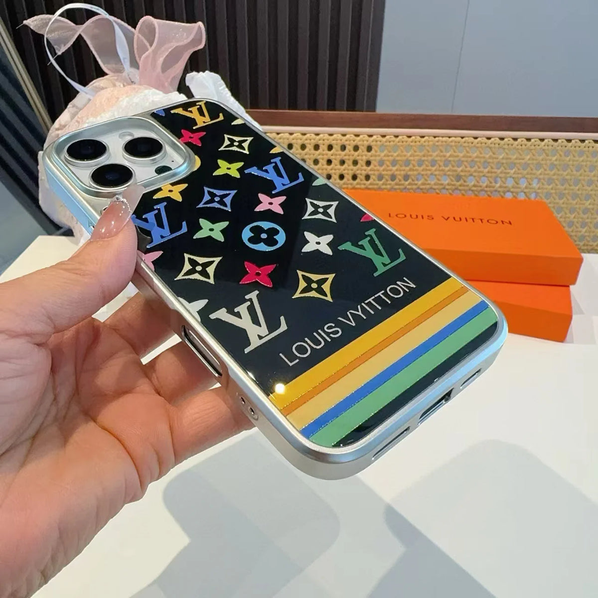 Electroplated glass magnetic phone case