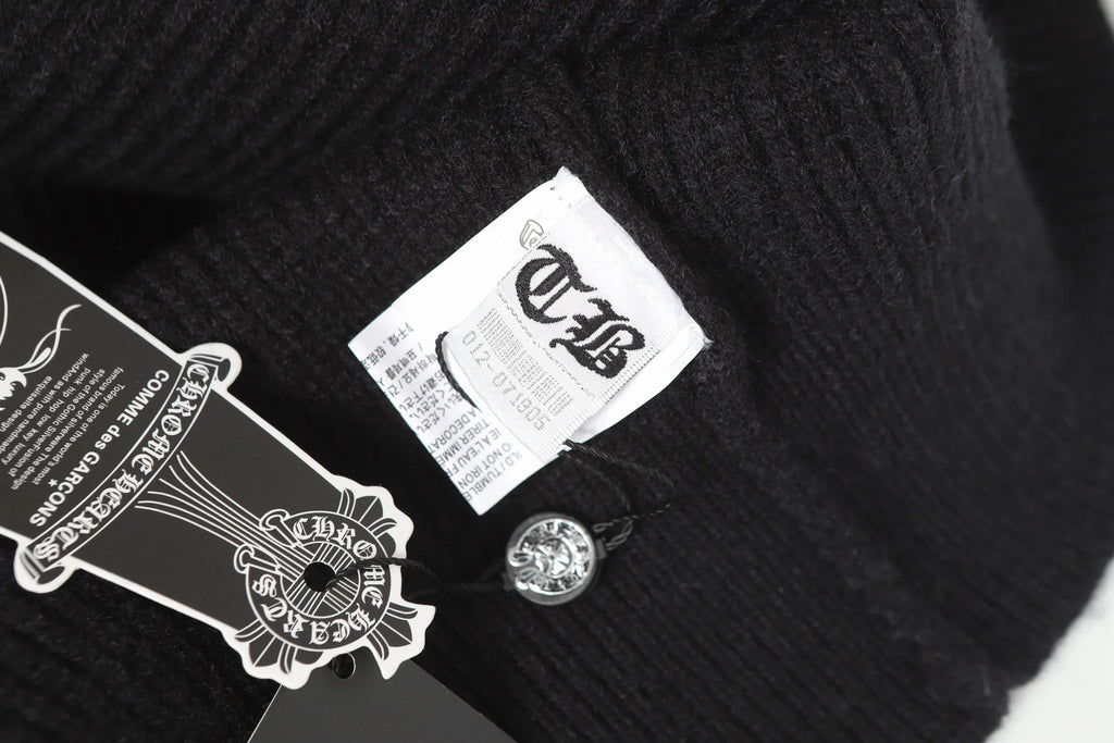 Sanskrit leather embroidery cardigan zipper knitted sweater