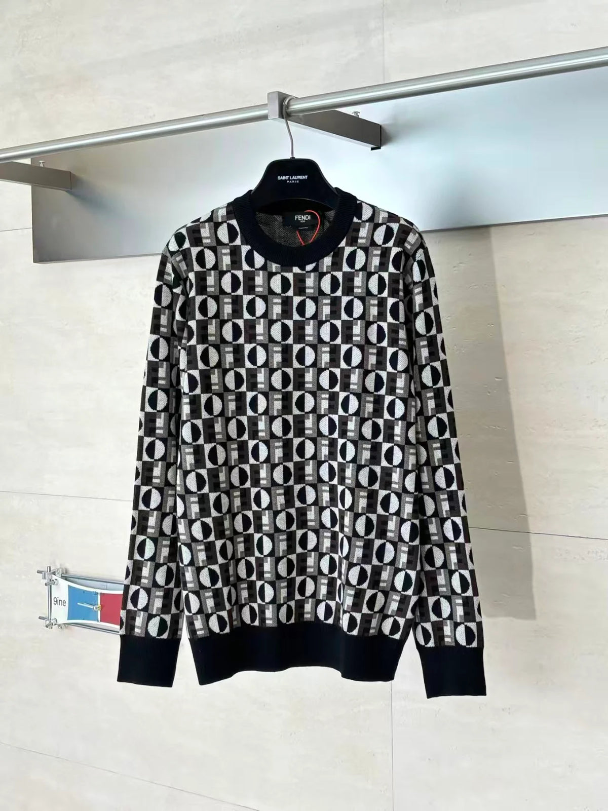 New fully printed jacquard sweater