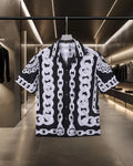 Exquisite printed short sleeved shirt
