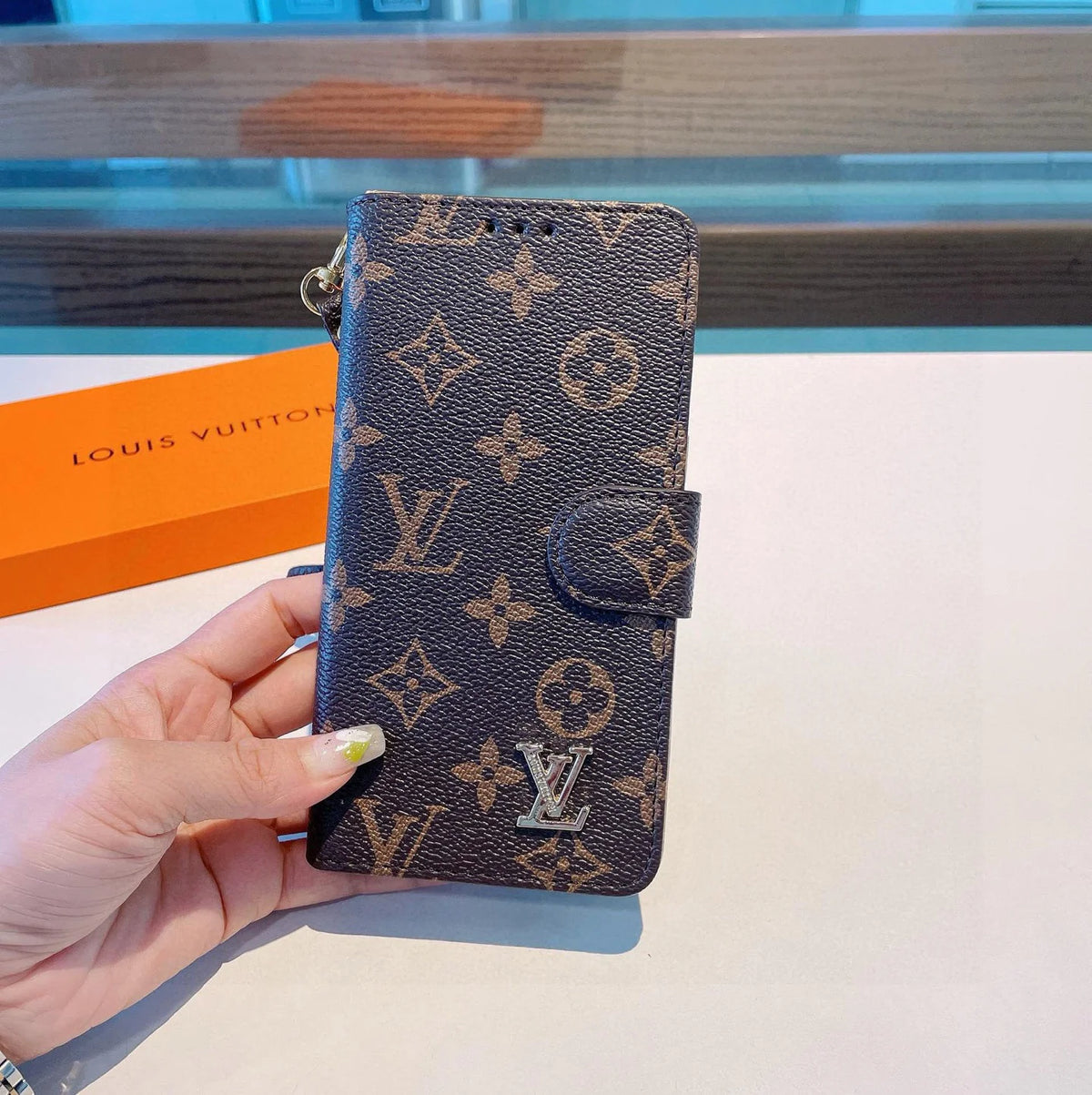 Old flower multifunctional phone case
