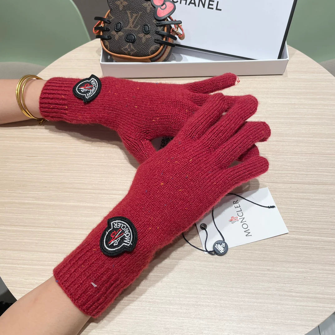 Autumn and winter wool knitted gloves