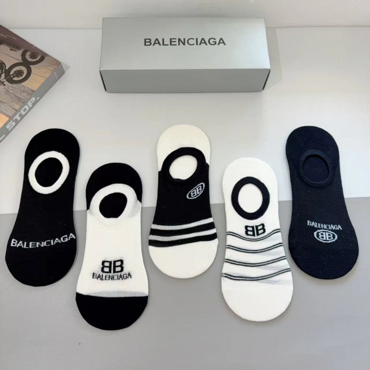 New short tube boat socks