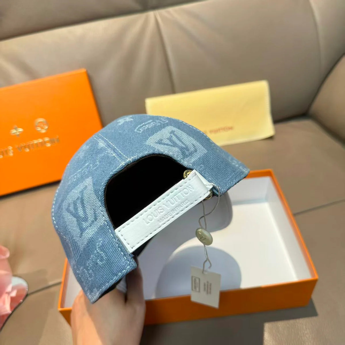 New denim baseball cap