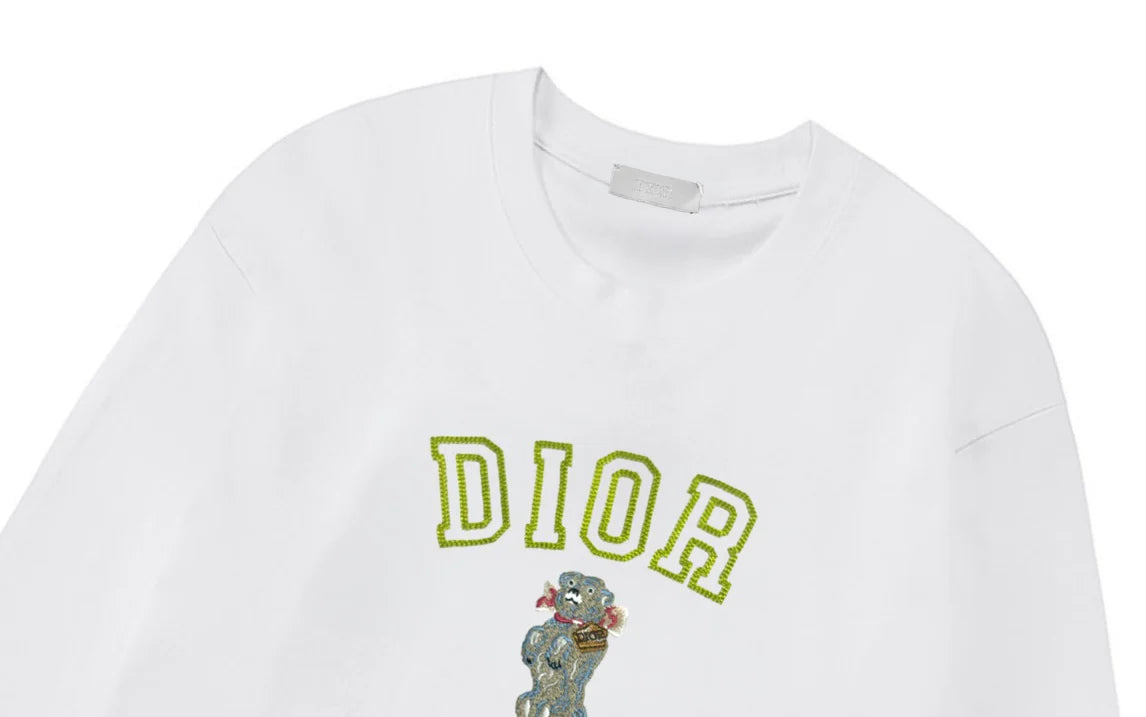 Cross stitch letter logo, unisex long sleeved design
