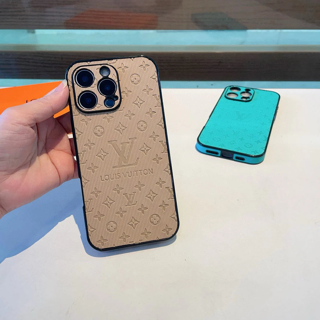 Vertical side sticker fully wrapped perforated phone case