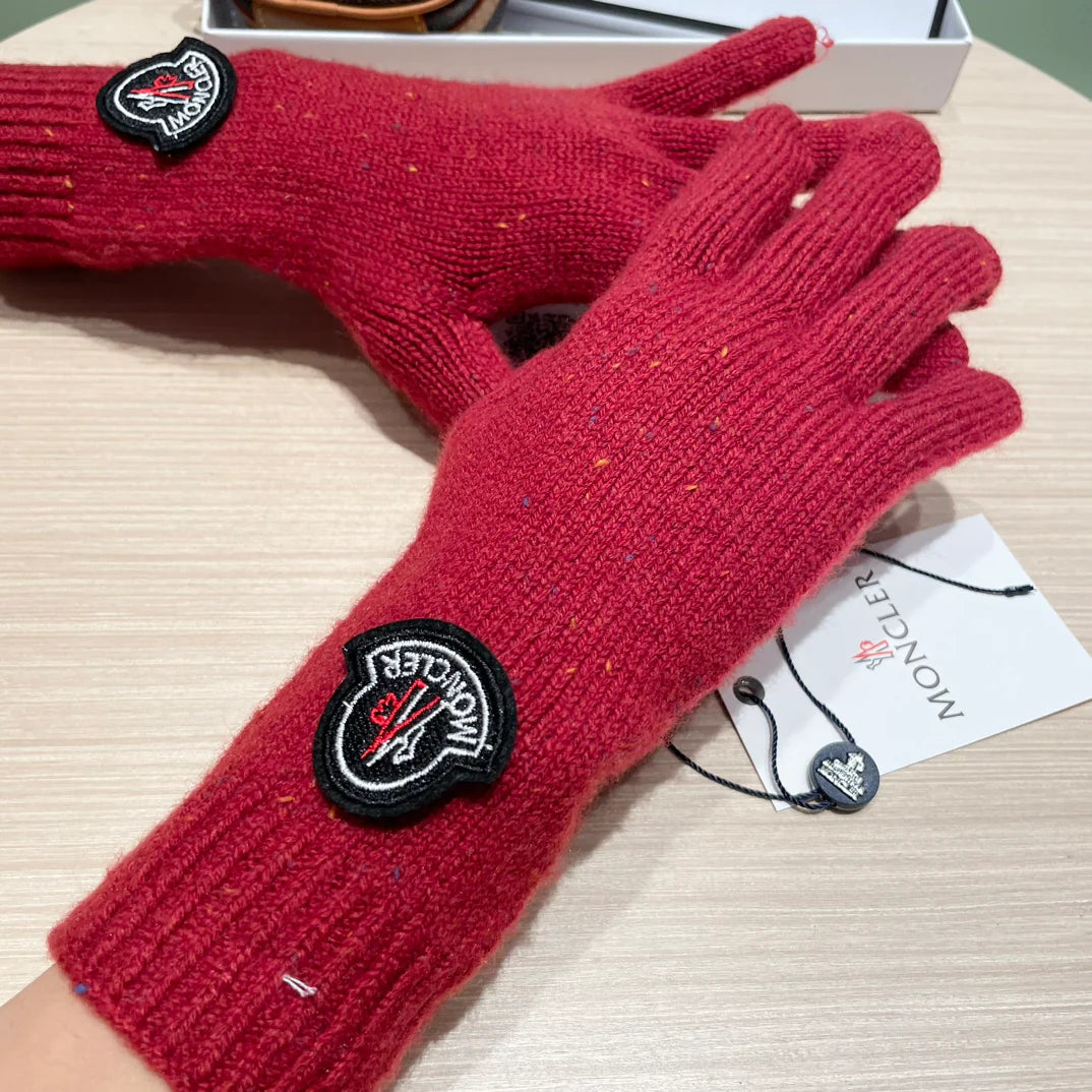 Autumn and winter wool knitted gloves