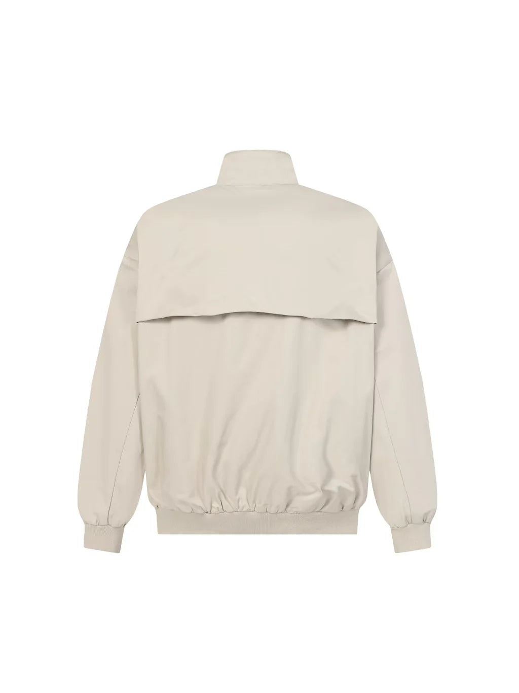 Inner red grid stand up collar jacket jacket