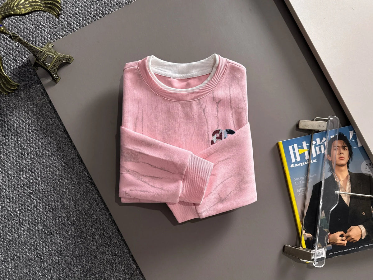 New round neck sweatshirt with long sleeves