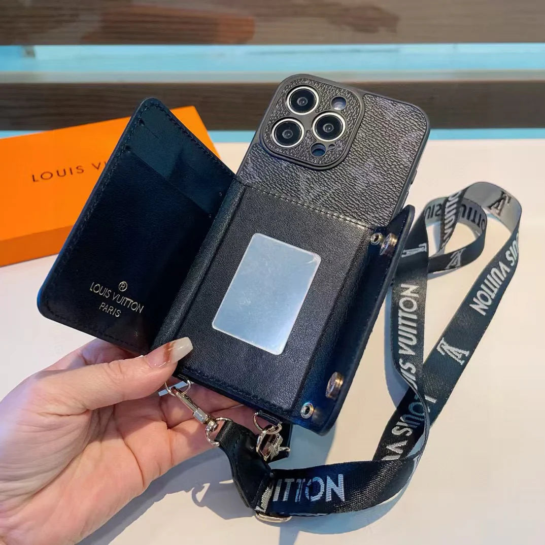 Crossbody card bag phone case