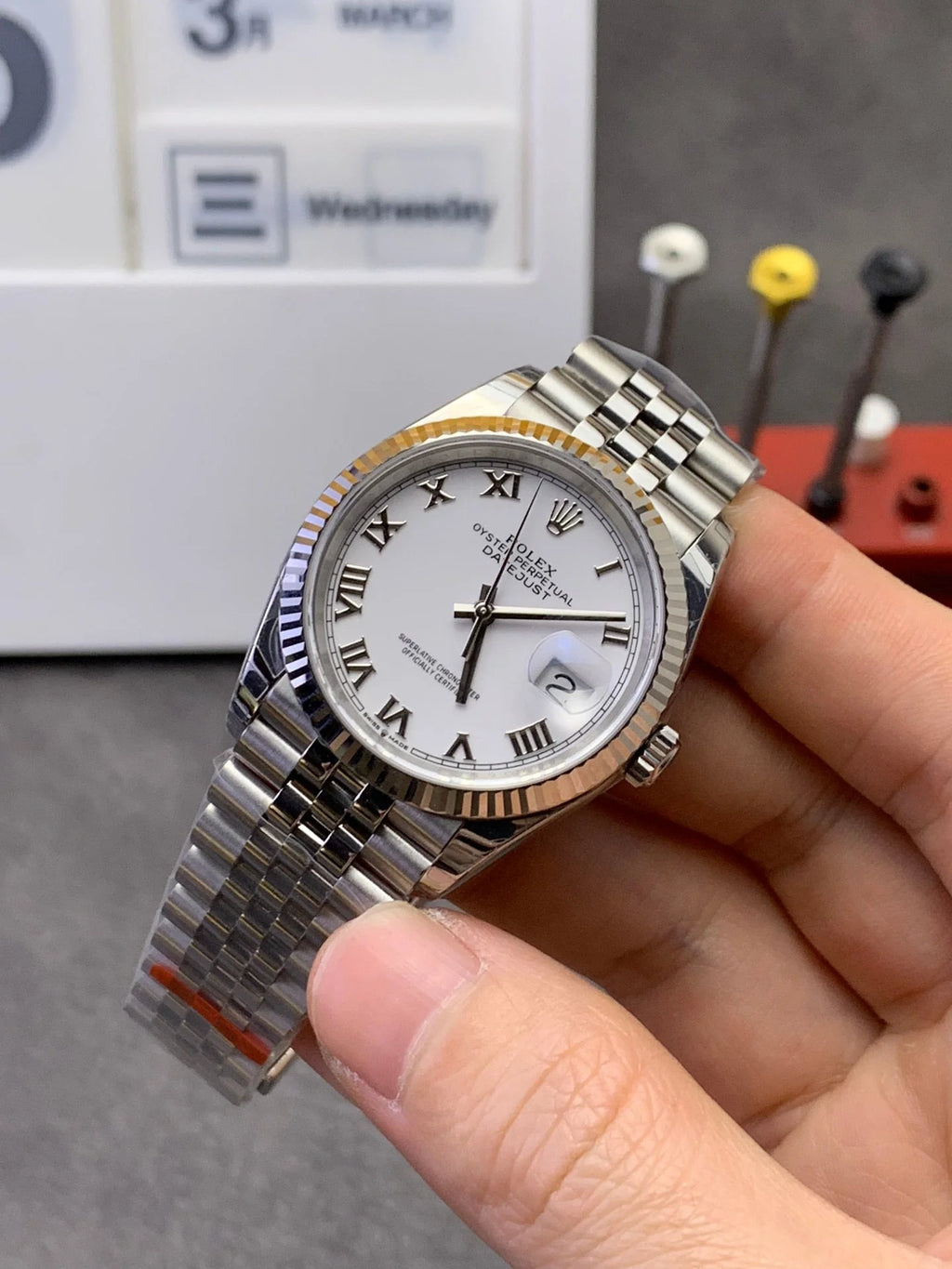 DATE-Steel- Automatic-36mm Watch