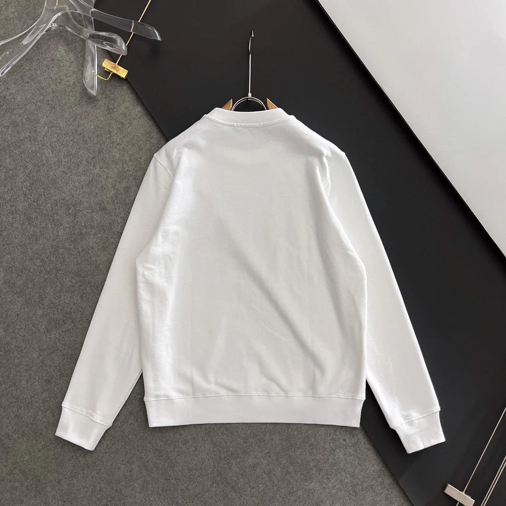 New printed pullover round neck hoodie