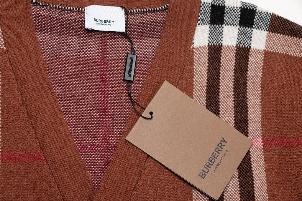 New plaid cardigan