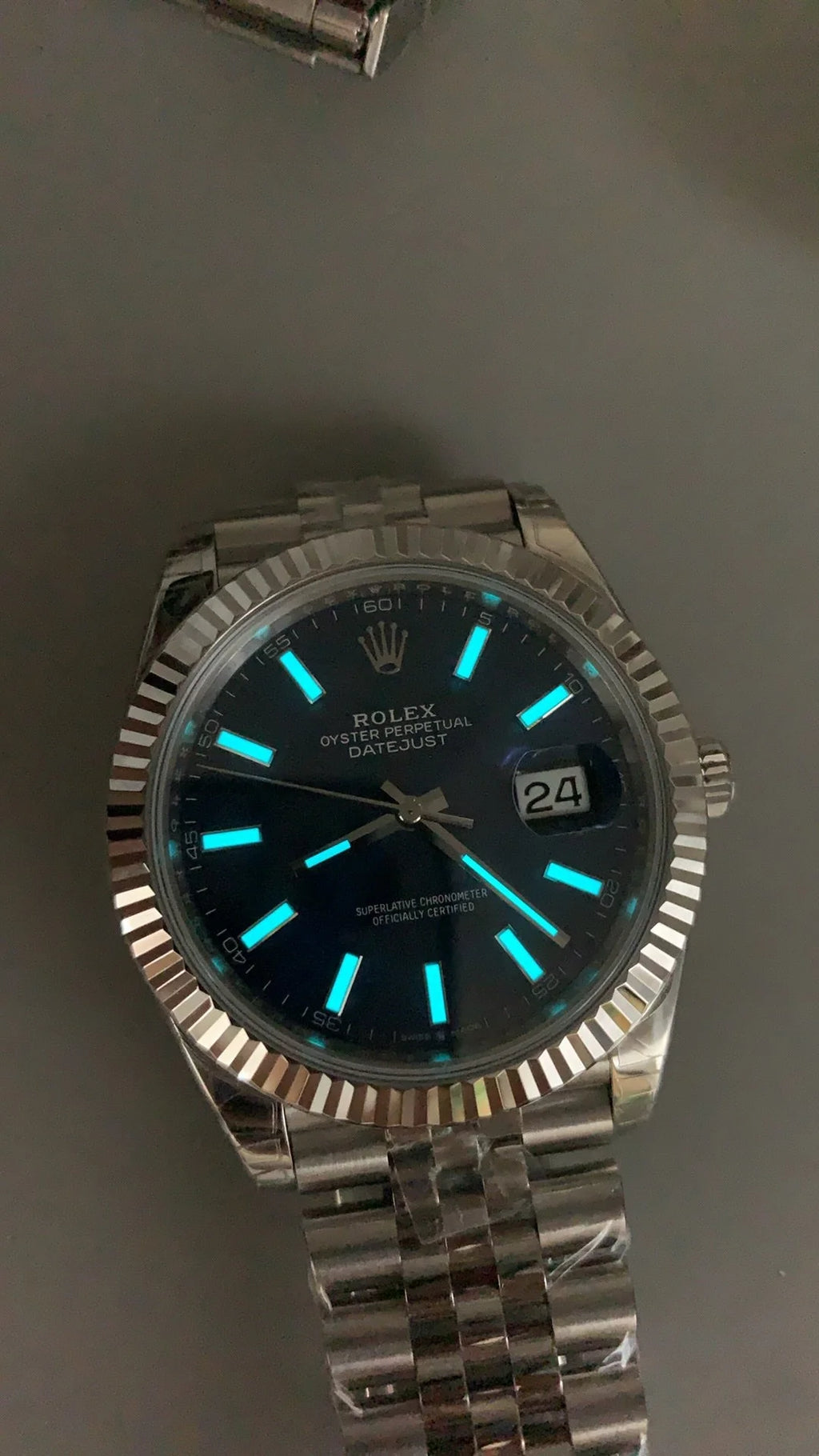 126334-Blue Silver - Steel 904L - Blue- Automatic-41mm