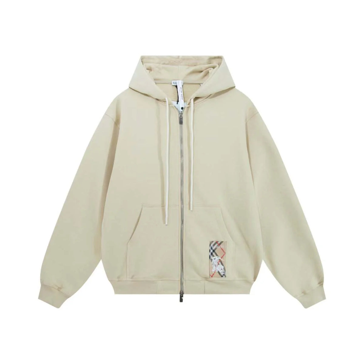 Cloth covered hooded jacket