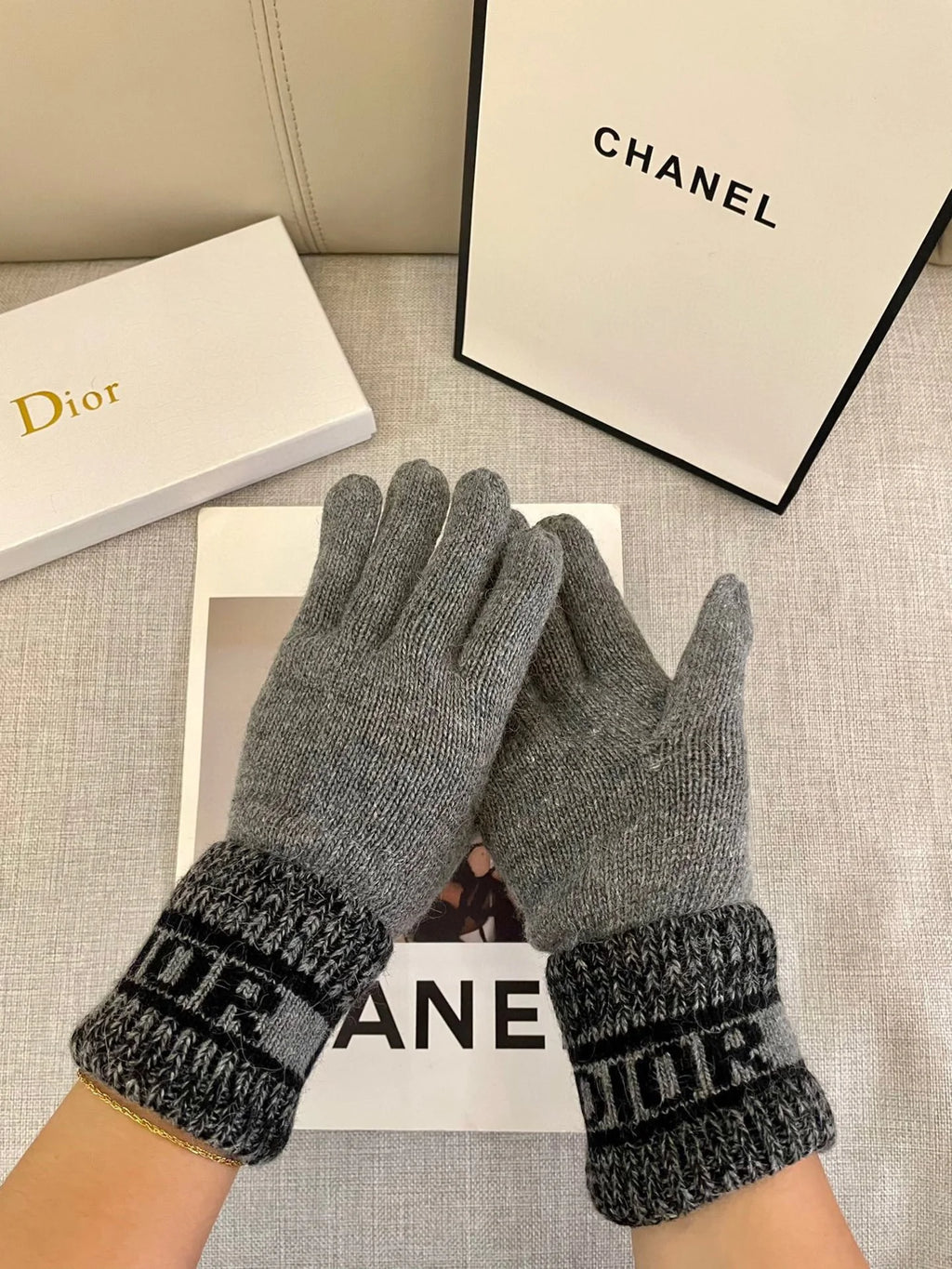 Wool Knitted Gloves 🧤 Candy Solid Color Series