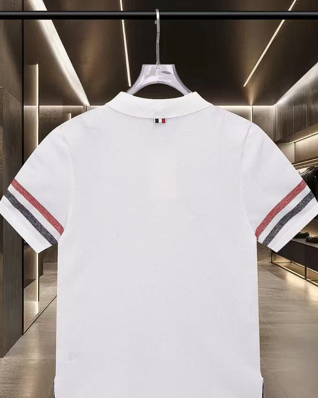 New knitted casual short sleeved polo shirt