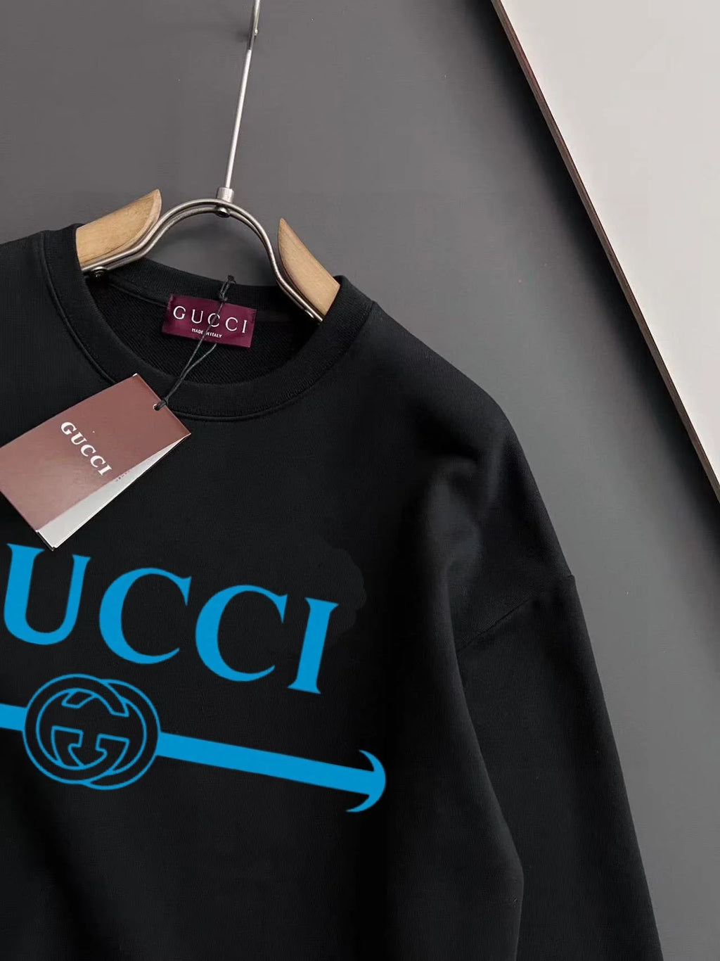 New printed pullover round neck hoodie