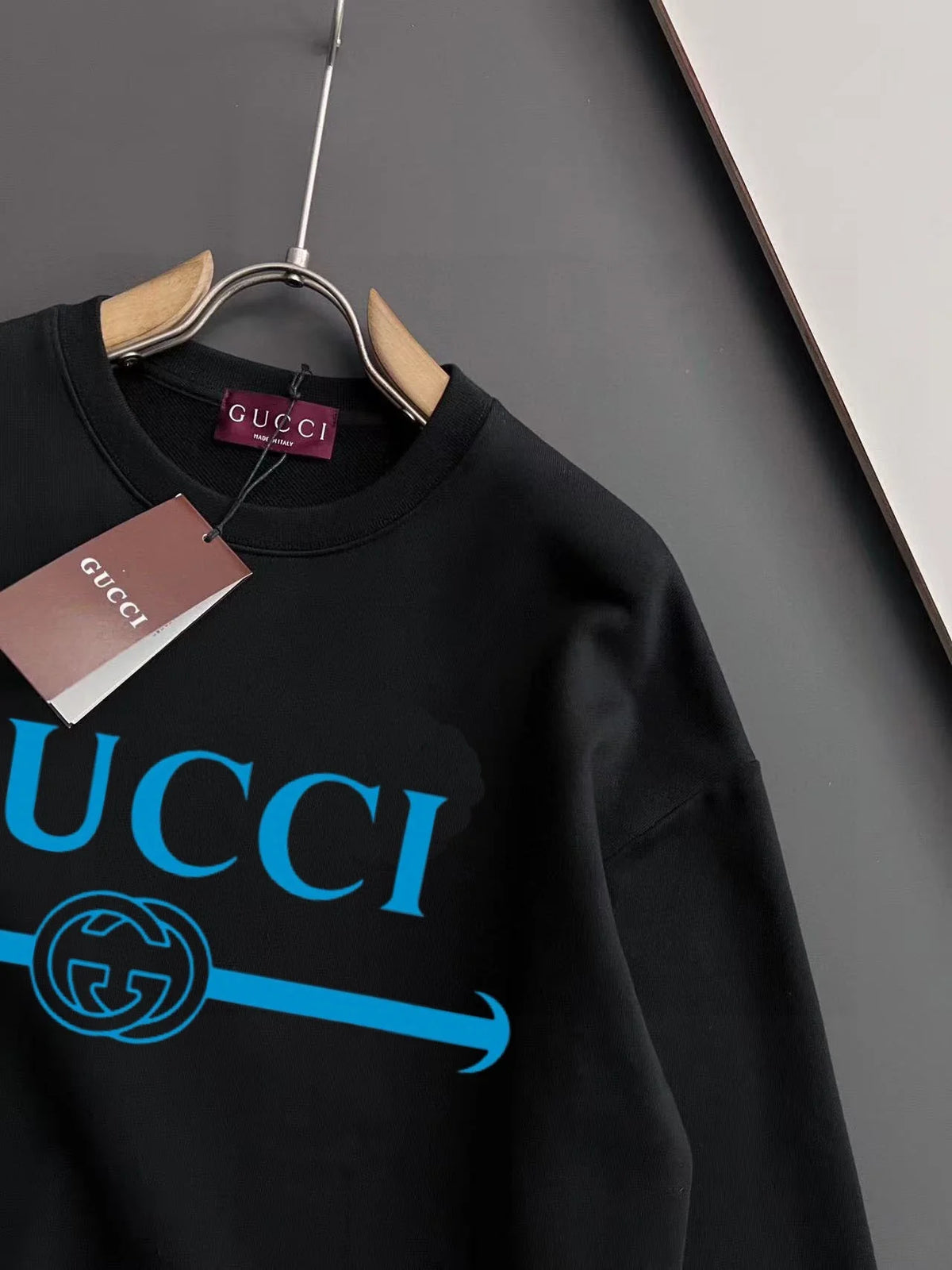 New printed pullover round neck hoodie