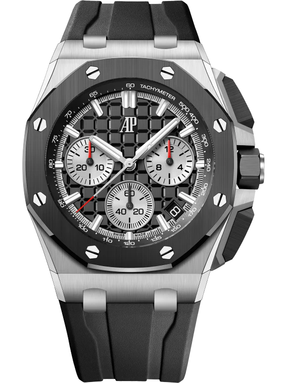 Chronograph - Ceramic Bezel - 904L Steel - Quartz- 43mm