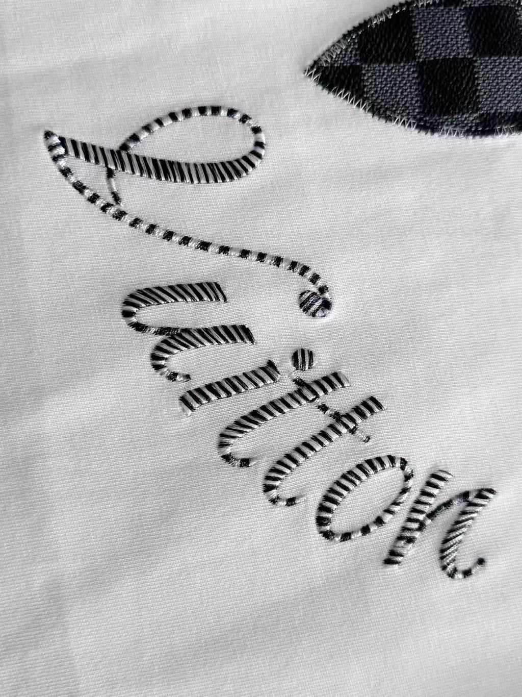 Embroidered clover hoodie