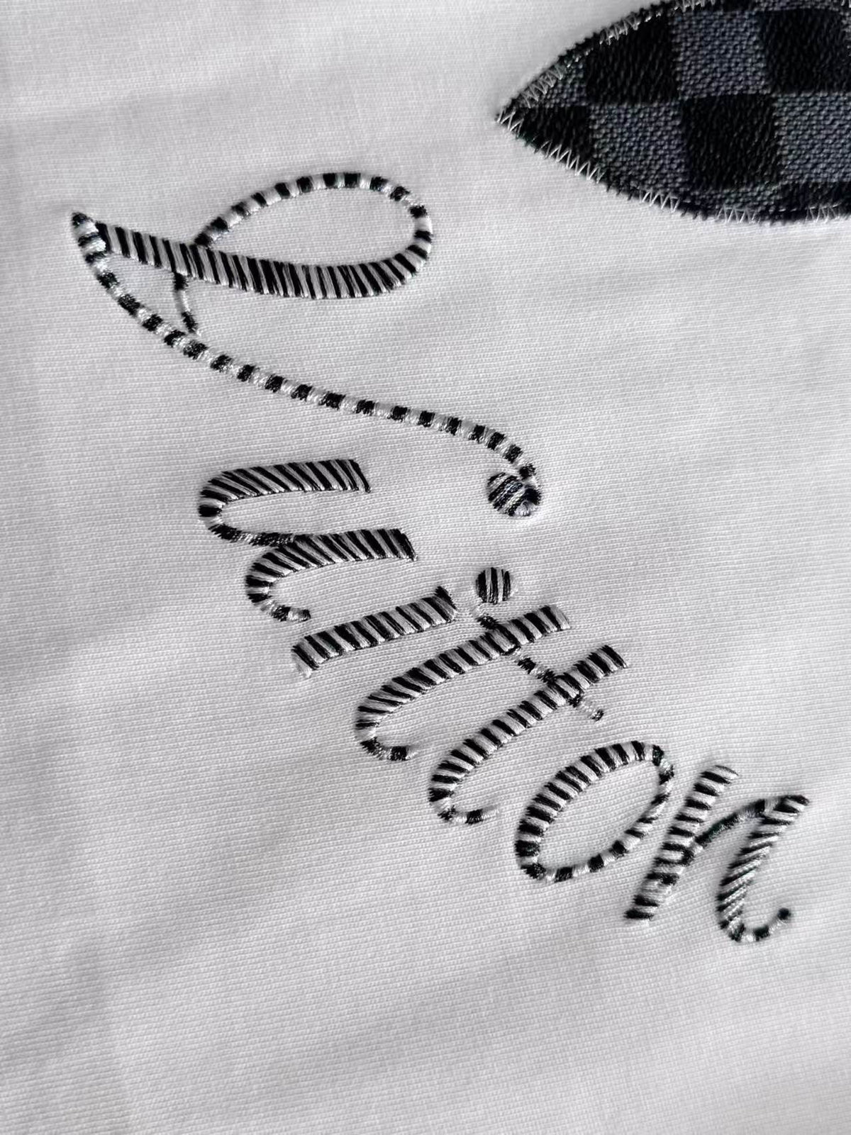 Embroidered clover hoodie
