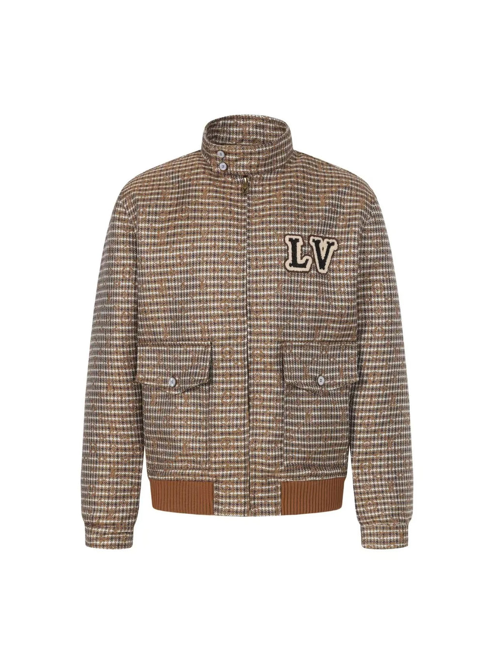 Thousand Bird Grid Old Flower Jacket Coat