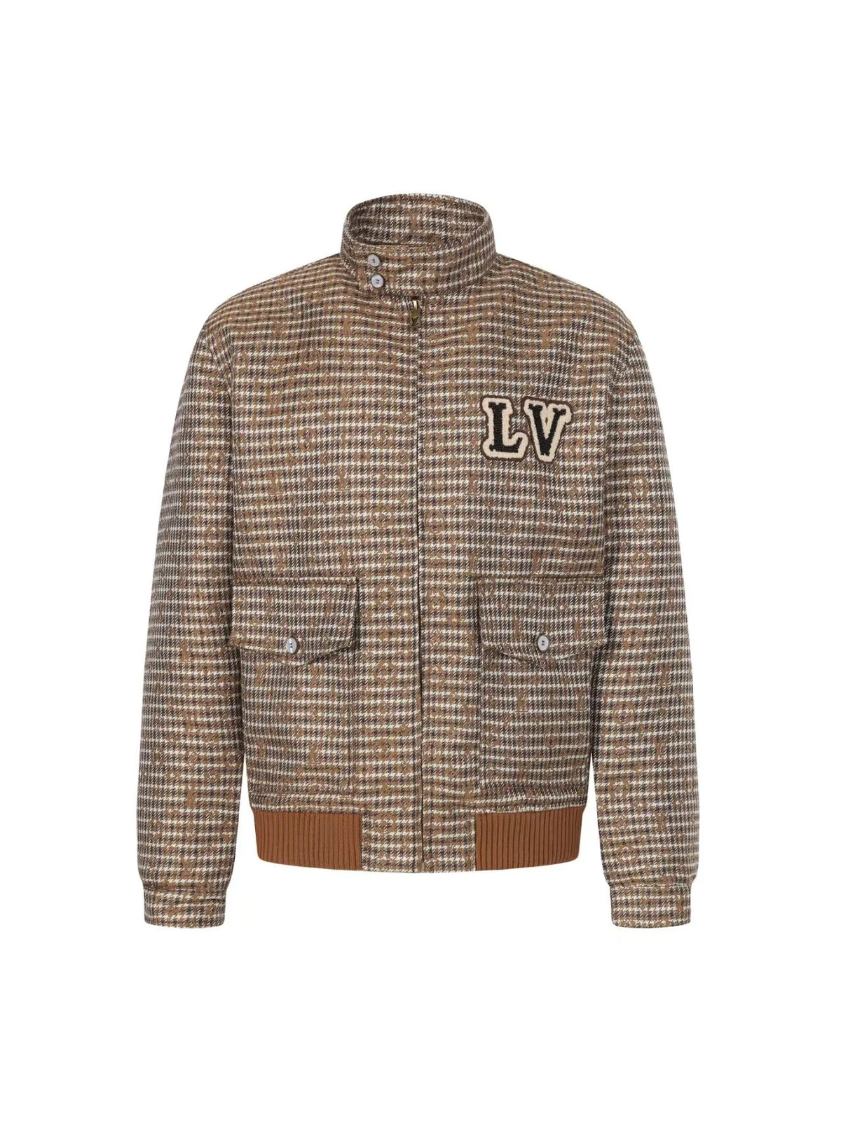 Thousand Bird Grid Old Flower Jacket Coat