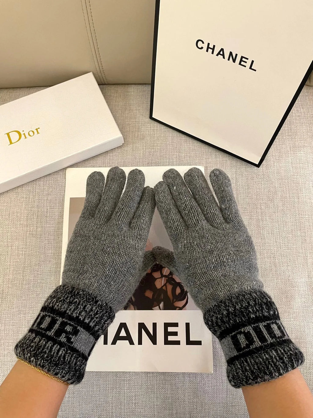 Wool Knitted Gloves 🧤 Candy Solid Color Series