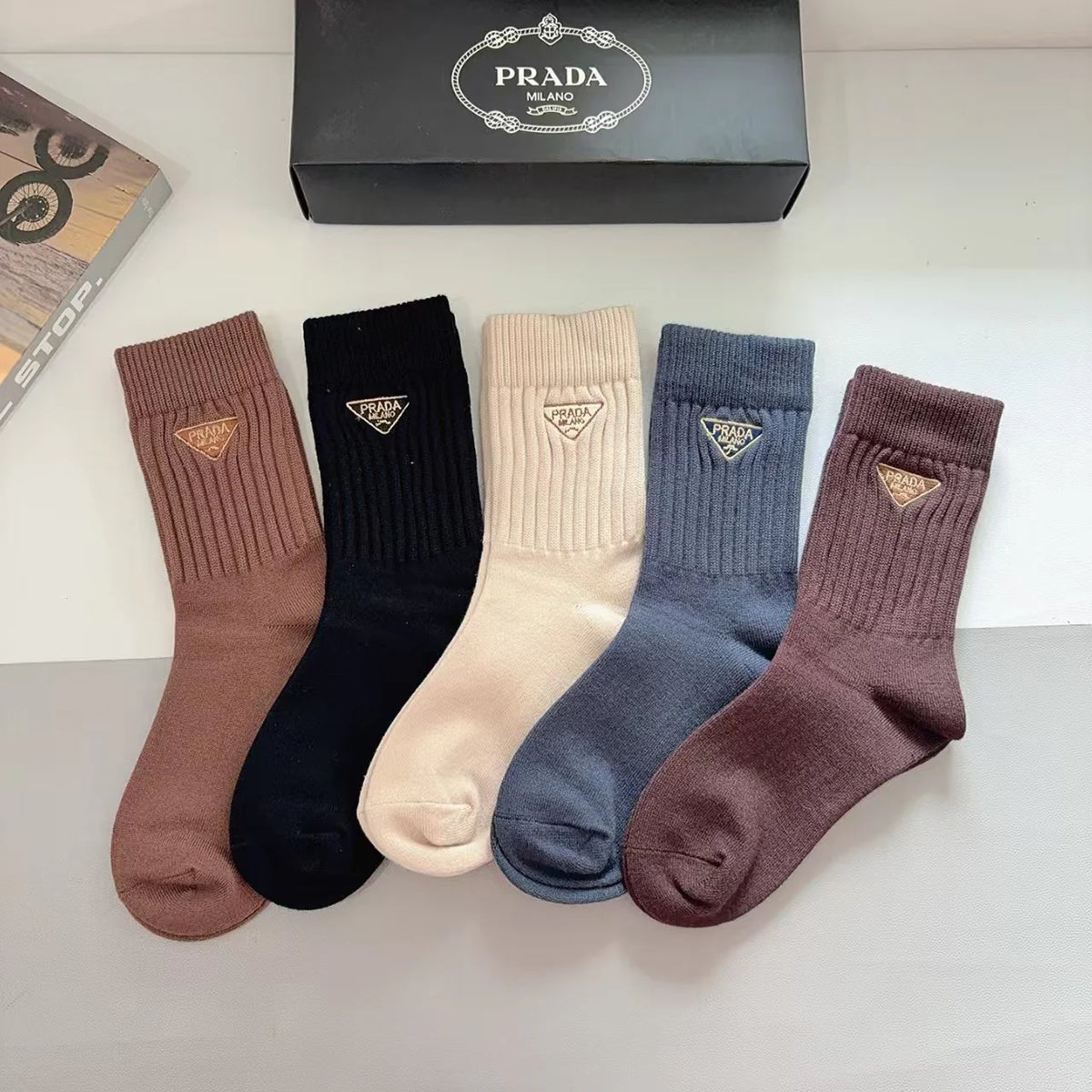 New Embroidered Long Socks