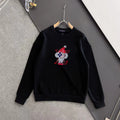 New printed pullover round neck hoodie