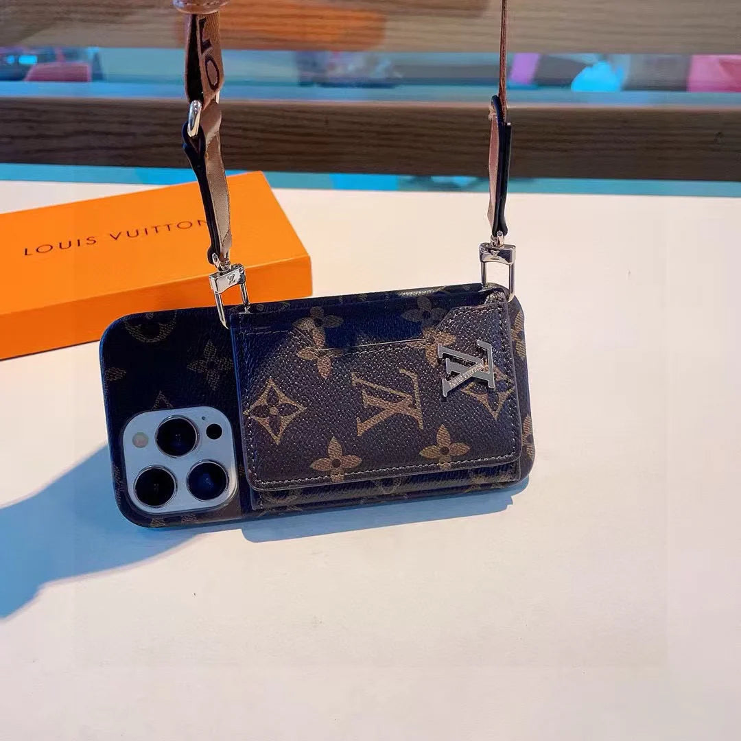 Three fold card holder phone case