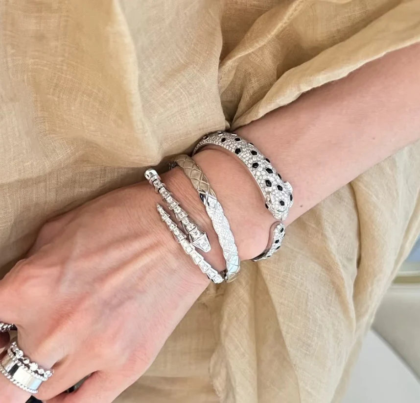 Spotted Leopard Open Bracelet