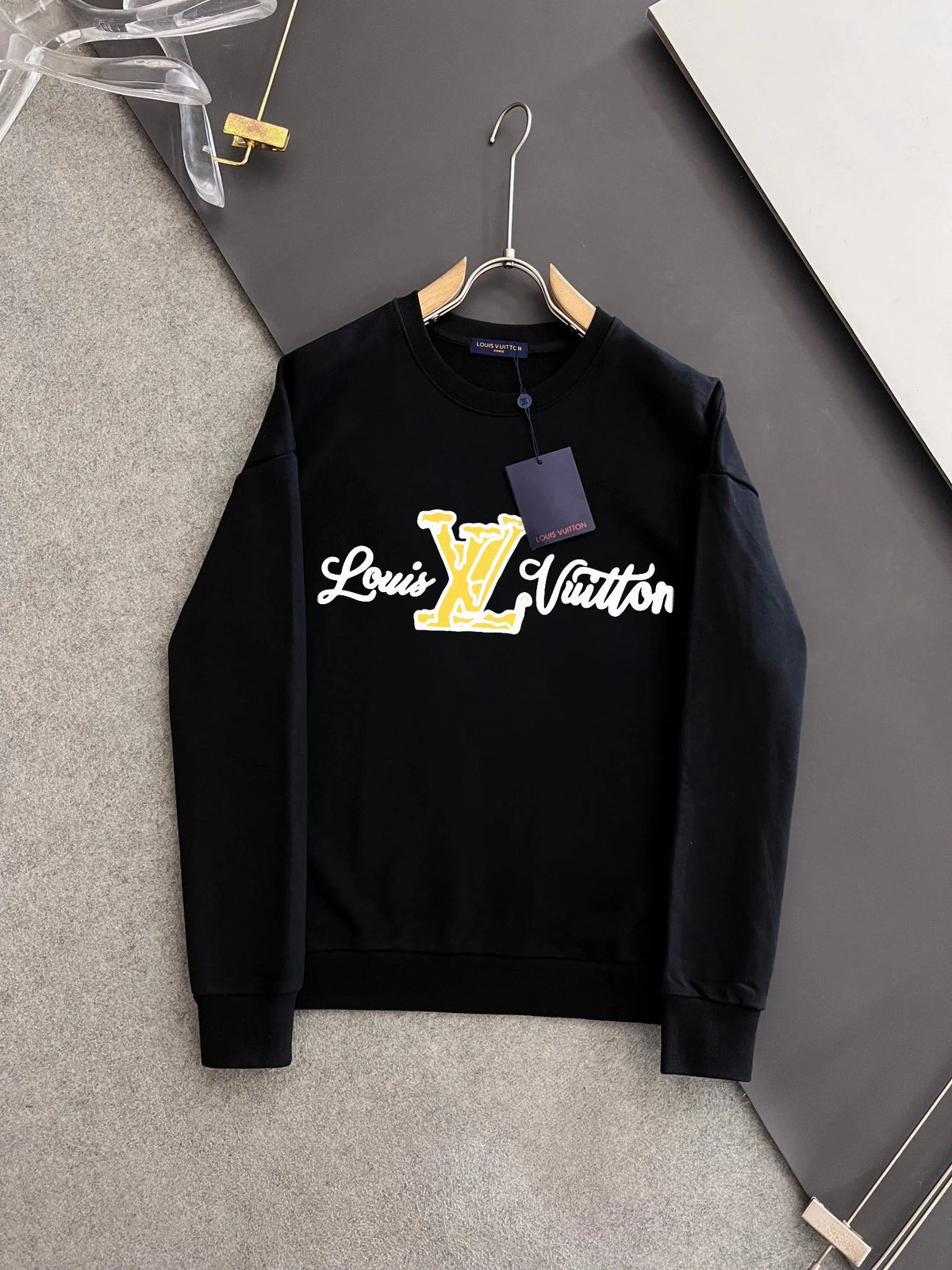 New printed pullover round neck hoodie