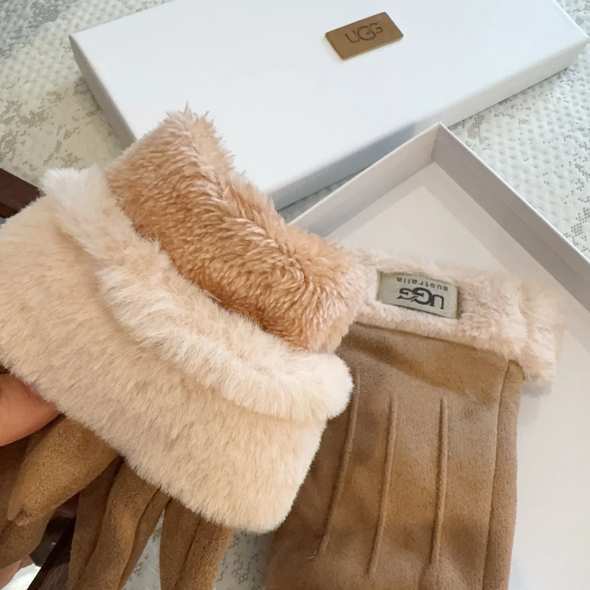 Autumn and Winter Lazy Rabbit Hair Wool Hand