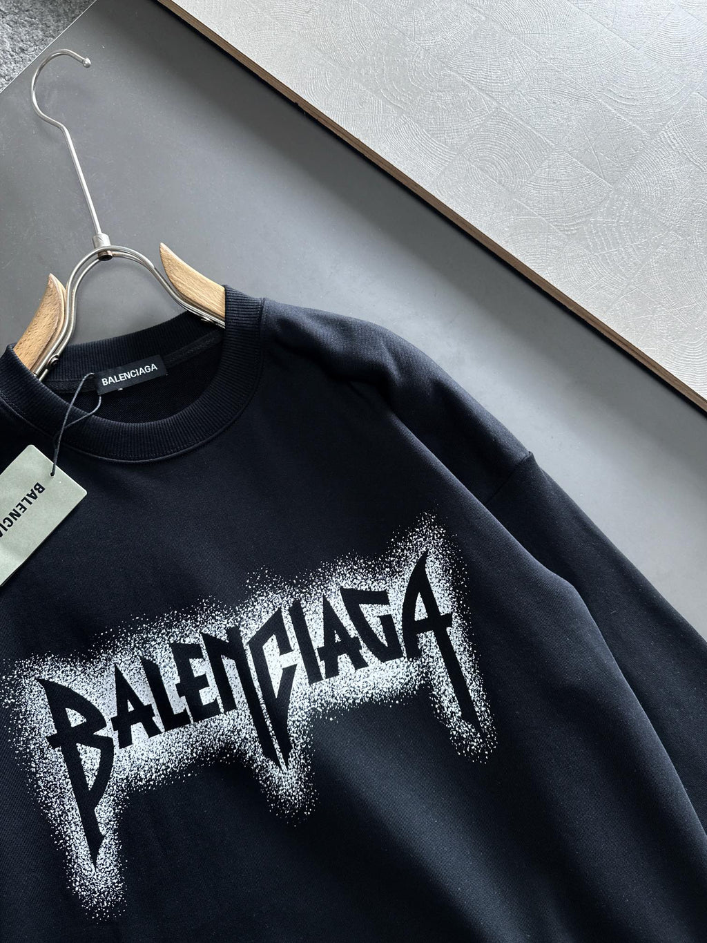 New printed pullover round neck hoodie
