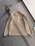 Autumn and winter new style lapel sweatshirt with long sleeves