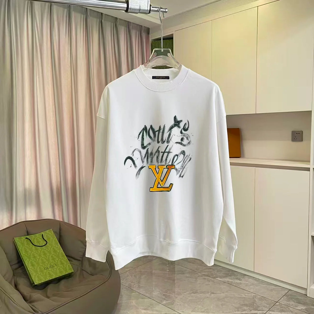 New printed letter hoodie