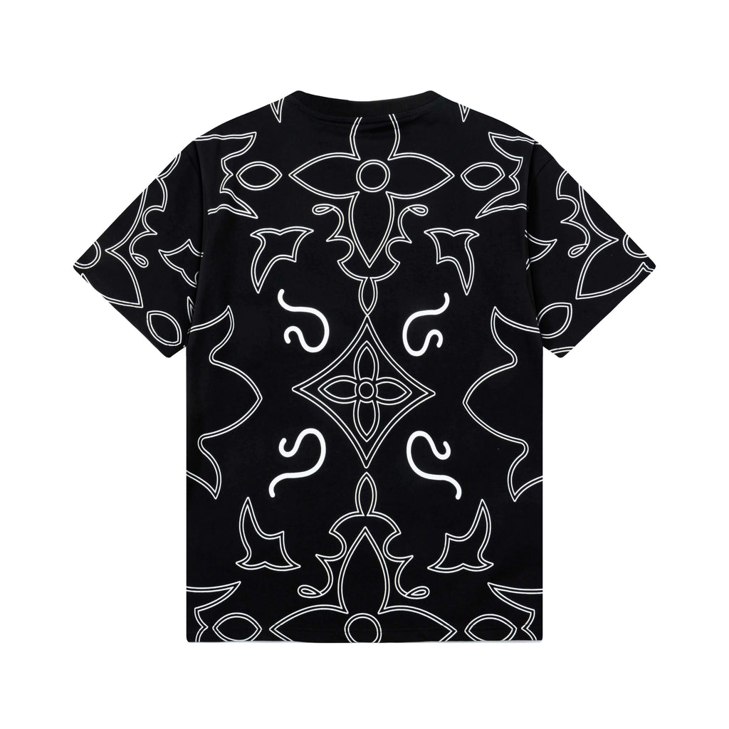 Full Print Stripes T Shirt