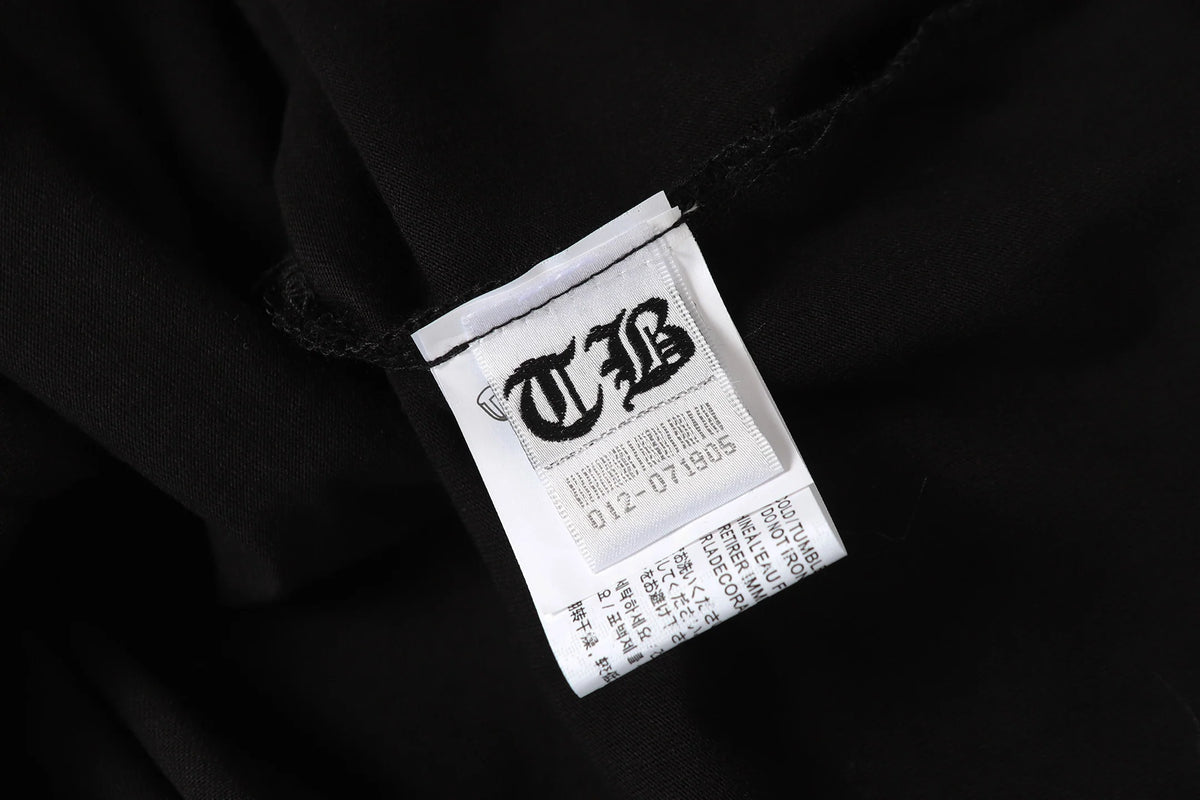 Letter printed short sleeved shirt