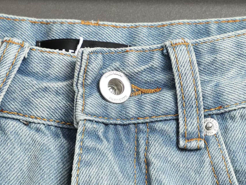 New denim shorts